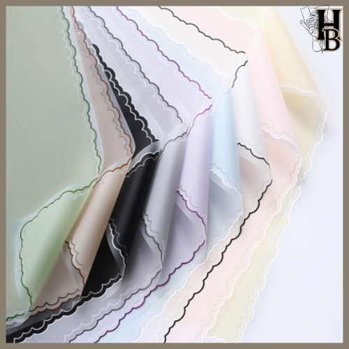 

Kertas Buket List Cloud Frame Transparan / Kertas Buket Bunga Cellophane Florist Kertas Kado 6180