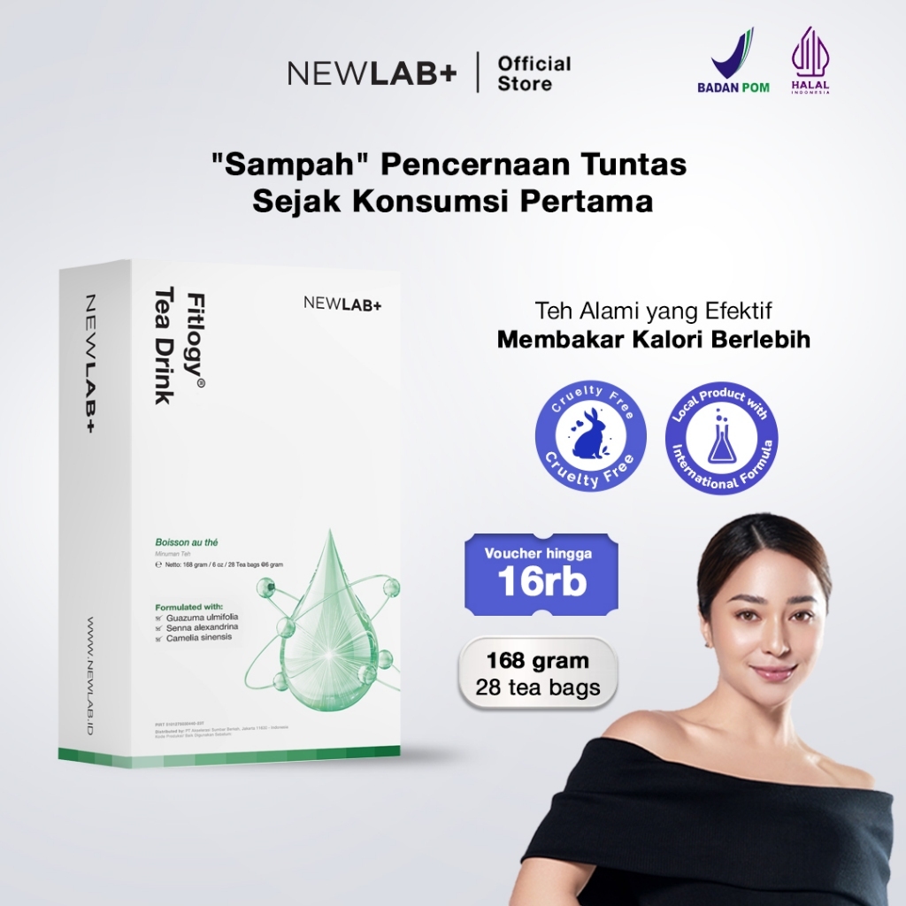 

NEWLAB Fitlogy Tea Drink I minuman Teh Pelangsing I Teh diet I Teh Detox | Slimming Tea