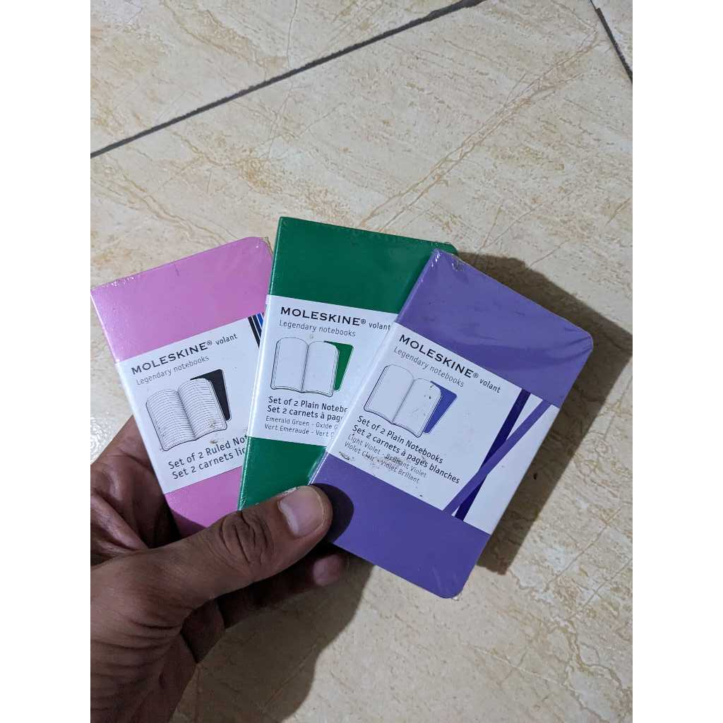 

Notebook Moleskine Volant Extra Small 2 BUAH Buku Catatan Made in Italy TERMURAH