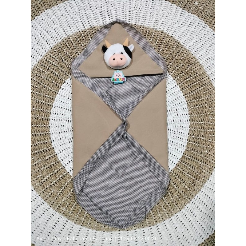 DGT Selimut Bayi Badcover Bayi Baru Lahir Topi Hoodie Tebal Dan Halus Ukuran 75 Cm x