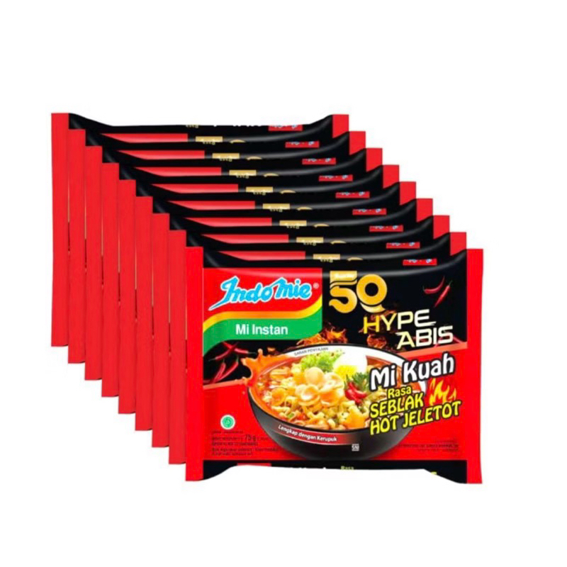 

[ 10 Pcs ] Indomie Hype Abis Kuah Seblak Jeletot