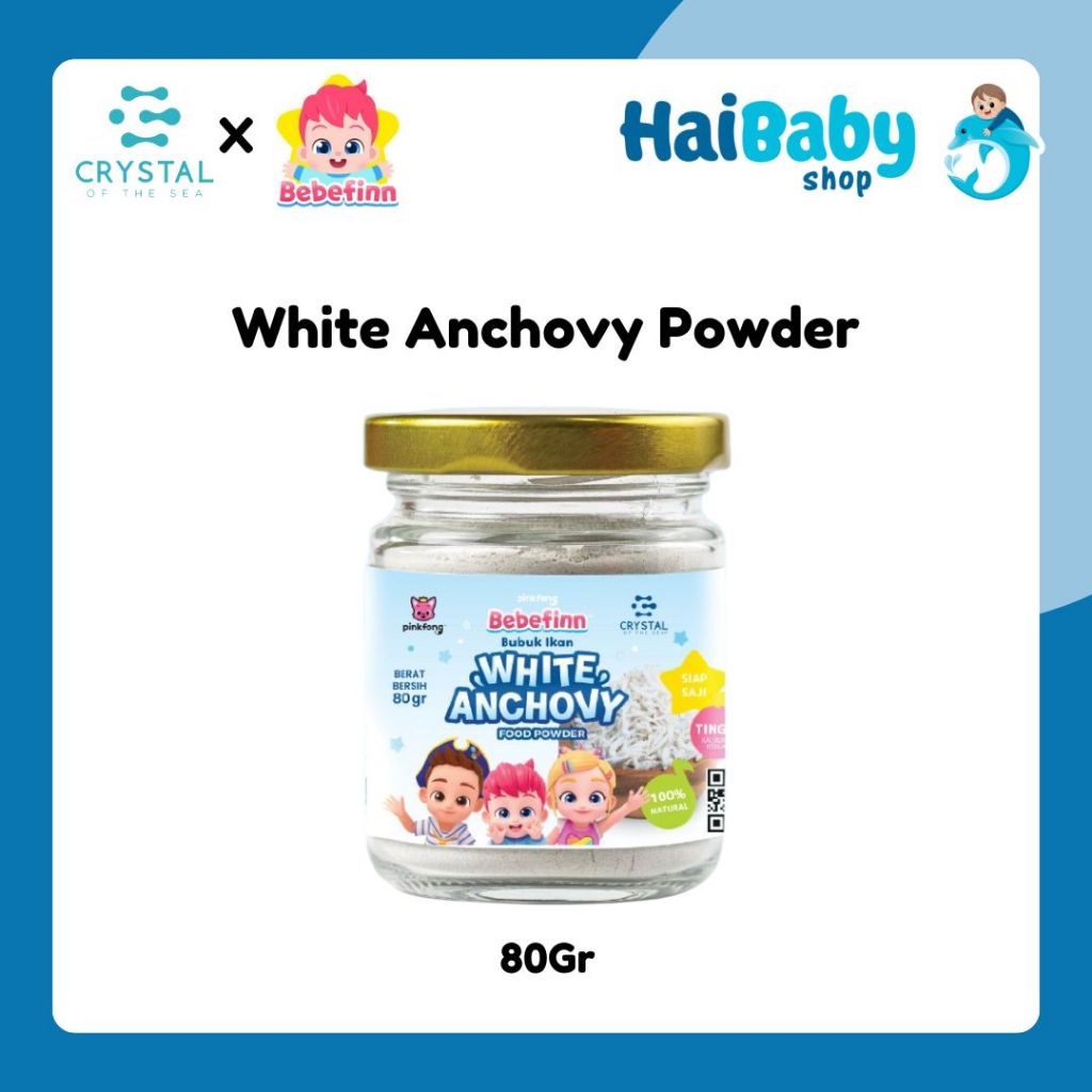 

Pinkfong Bebefinn x Crystal Of The Sea White Anchovy Powder (80gr)