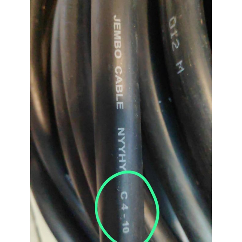 Kabel Serabut NYYHY 4 X 10 mm Jembo Meteran/Potongan