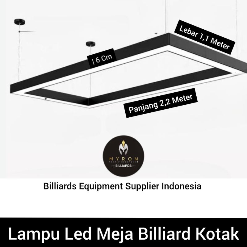Lampu Led Billiard Kotak~Lampu Billiard Led Persegi Panjang