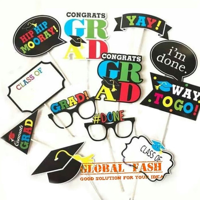 Flash Sale Murah fun props GRADUATION photo boot WISUDA aksesoris poto boot Property  photo booth gr