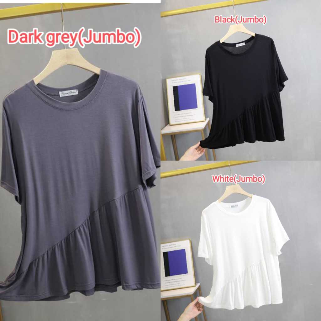 kaos wanita kaos jumbo bahan katun viscose adem dan stretch