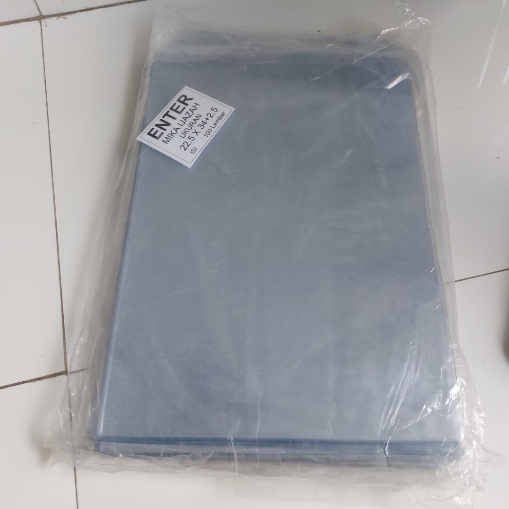 

1 PACK (ISI 100) Mika Ijazah Enter 225x340mm Plastik Kantung Kartu Keluarga