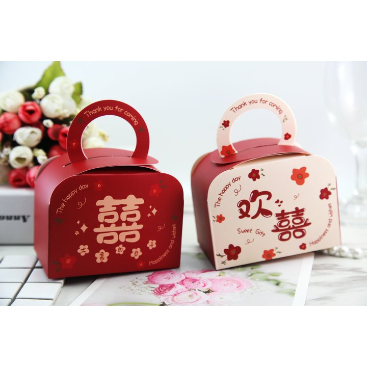 

Tas Box hampers Wedding box chinese kardus engagement Sangjit Tingjing Lamaran Married 10x7.5x6cm