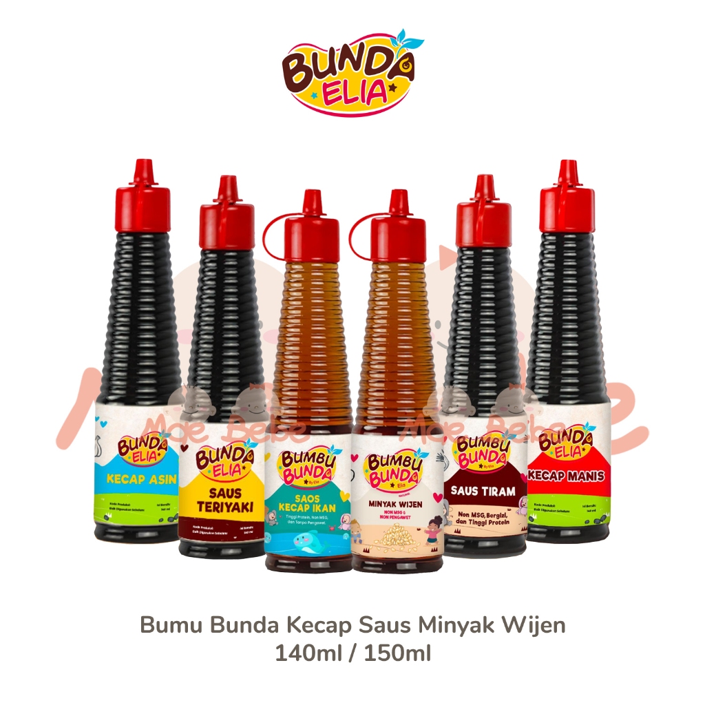 

Bumbu Bunda By Elia Kecap Saus Minyak Wijen Non MSG Non Pengawet