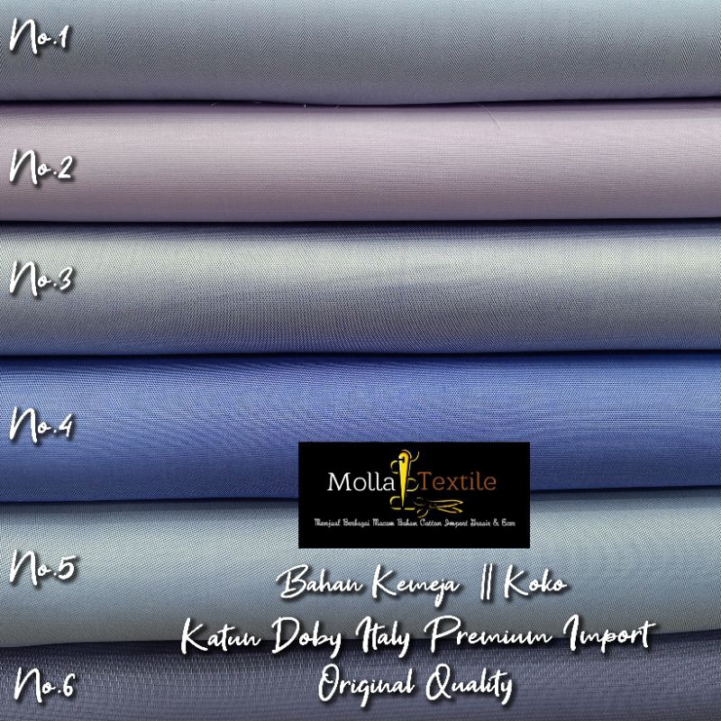 NEW KAIN KATUN DOBY ITALY PREMIUM IMPORT ORIGINAL || BAHAN KEMEJA KOKO