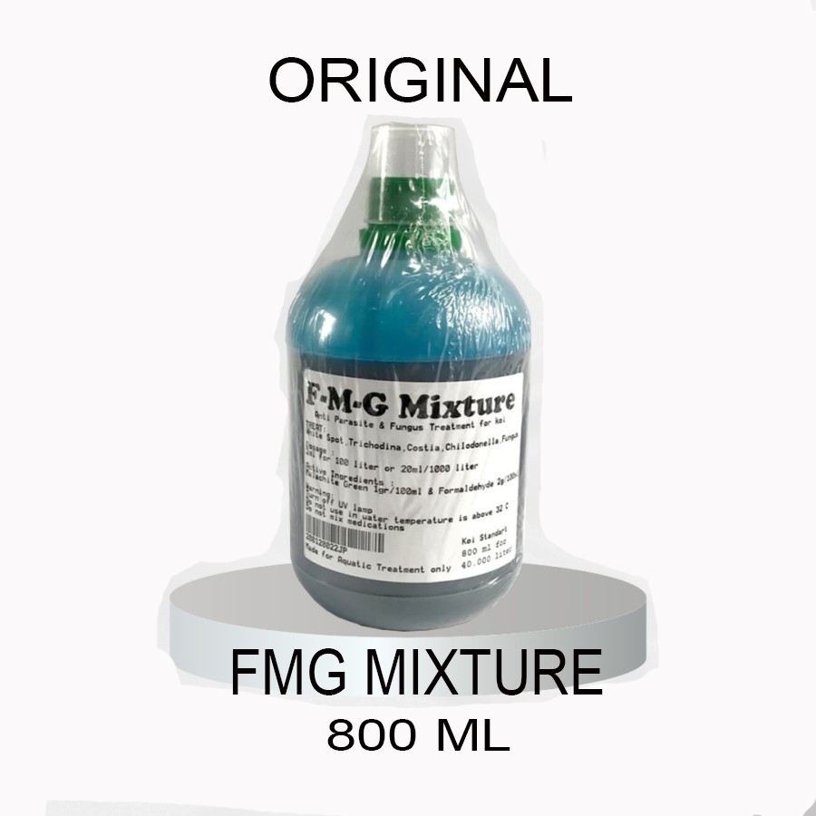 Obat FMG Mixture Jamur WhiteSpot Parasit Ikan Koi 800 ml