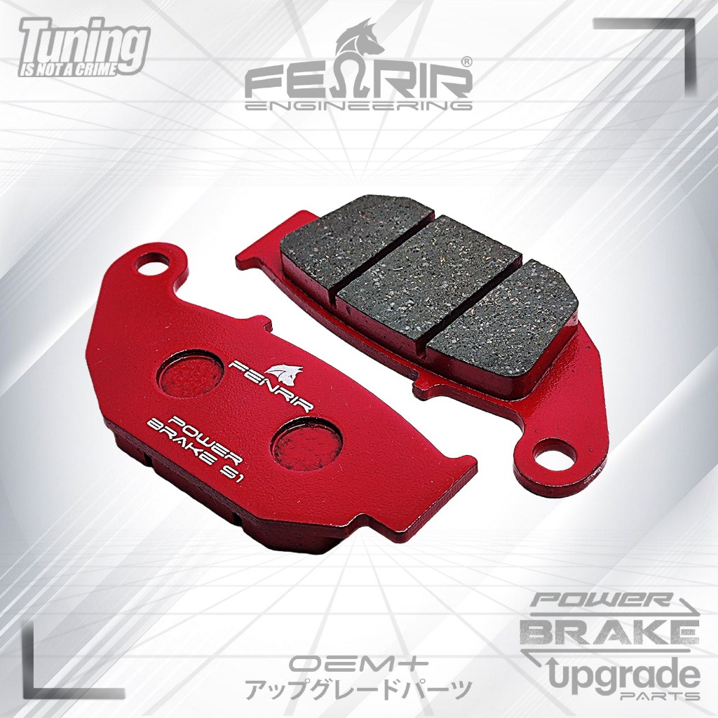 Kampas Rem Belakang New Megapro, New Tiger Revo Facelift - Fenrir Ceramic Fusion Harian Touring