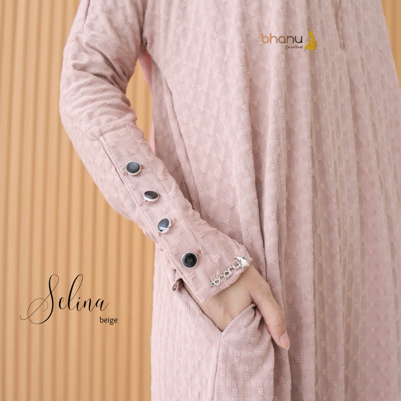 HOT SALE IFABHANU - SELINA LAMBADOR KNIT PREMIUM ABAYA_DRESS_GAMIS TERBARU 2025 BY BHANU.EXCELLENT