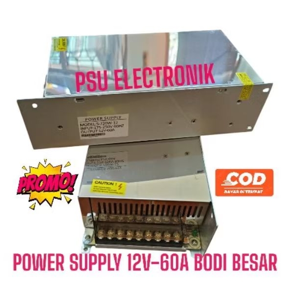 Switching Power Supply 60A 12V Baru PSU 60 A 12 V DC Adaptor