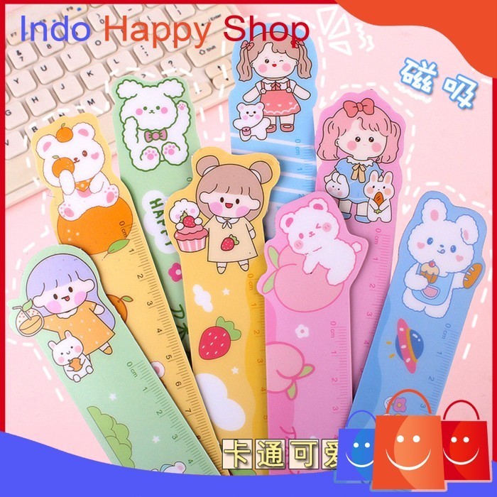 

Pengaris Lentur Flexible Magnet Motif Lucu Pengaris Anak Sekolah 1024 - Hijau