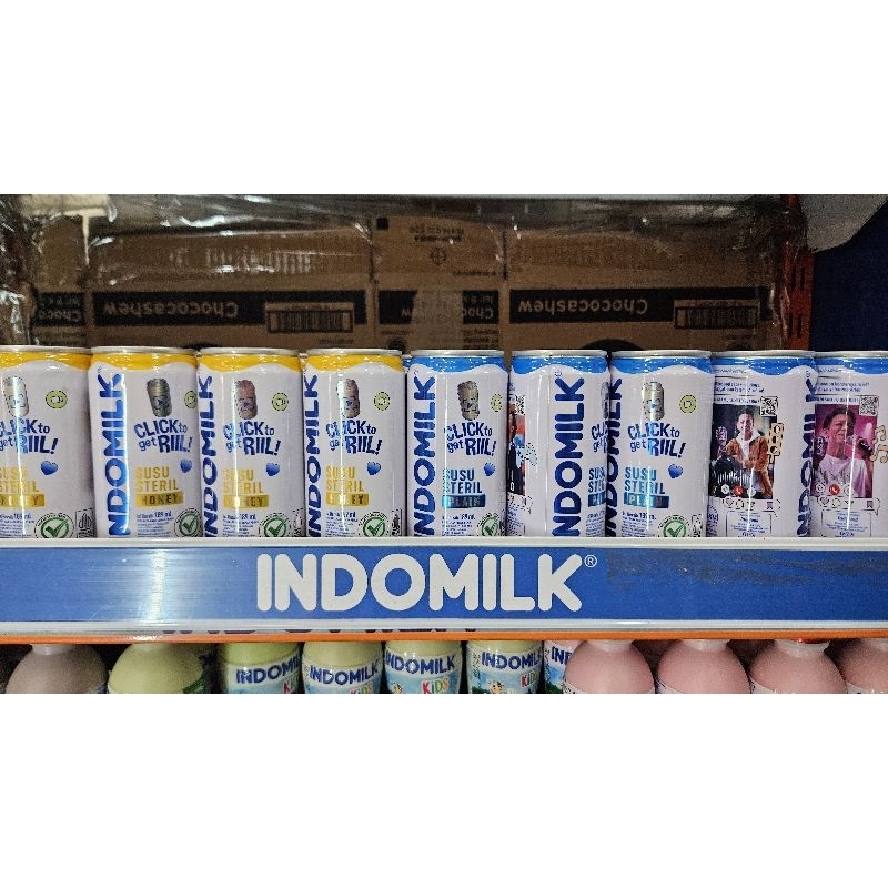 

ED 06.25 - PCS 189ML - INDOMILK SUSU STERIL KALENG RASA PLAIN 70196 - MADU 70202