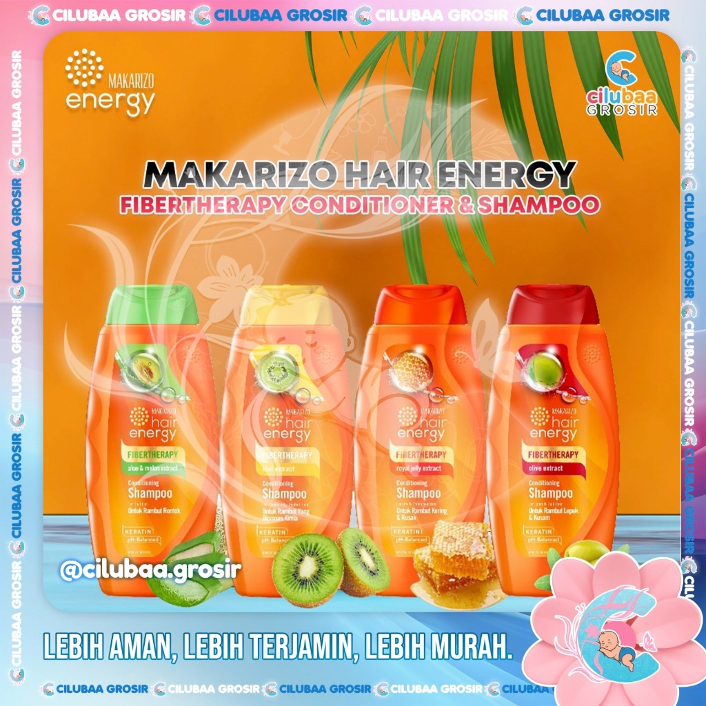 MAKARIZO Conditioning Shampoo Fibertherapy 170ml || Shampo Kondisioner || Perawatan Rambut