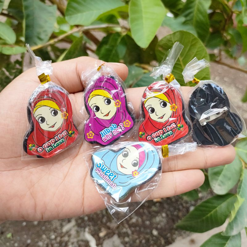 Souvenir Pernikahan isi 100 pcs Bros Pin Jilbab Plastik Kemas plastik Souvenir Bros Murah Souvenir U