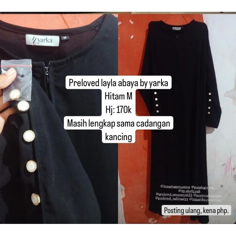 leyla abaya yarka preloved