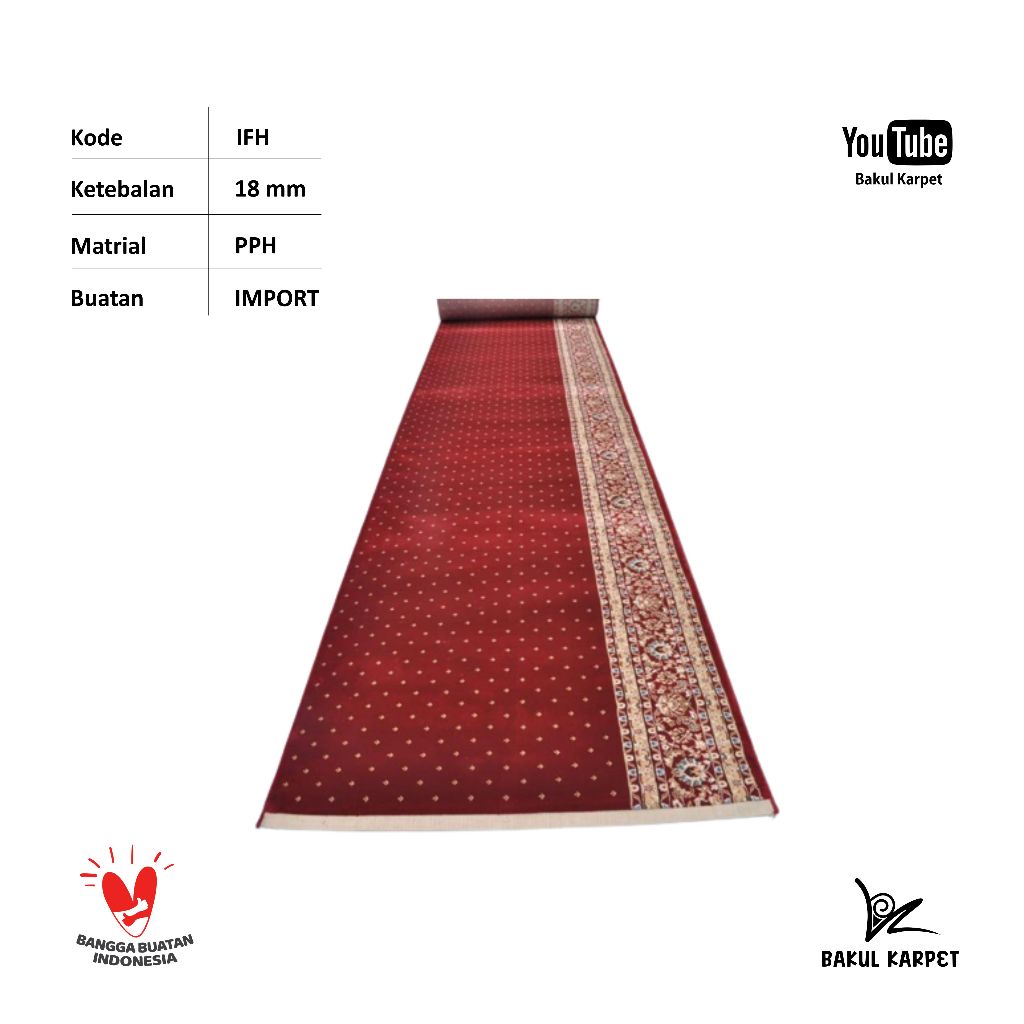 Karpet Masjid ISFAHAN ISF Import Tebal 11mm