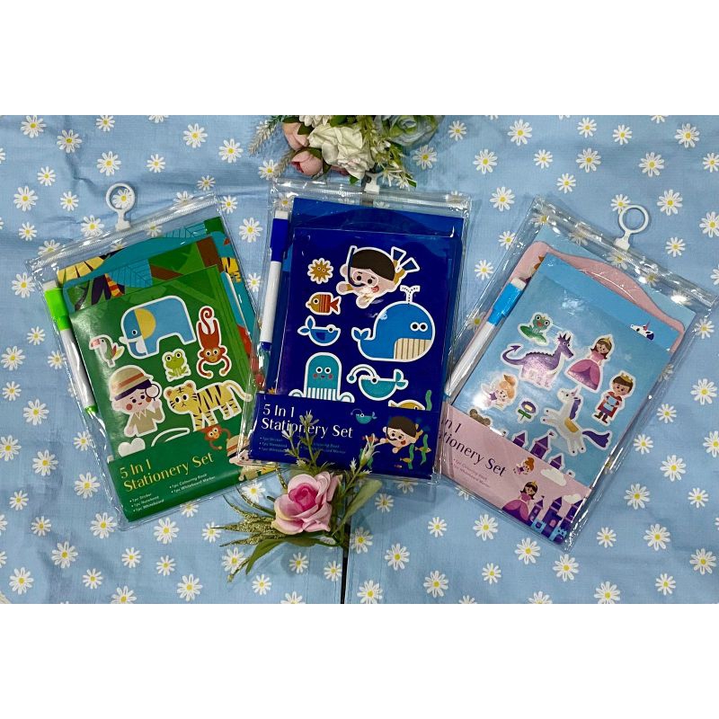 

KCM 5in1 Stationery Set / Mainan anak / Buku tulis anak / Stiker