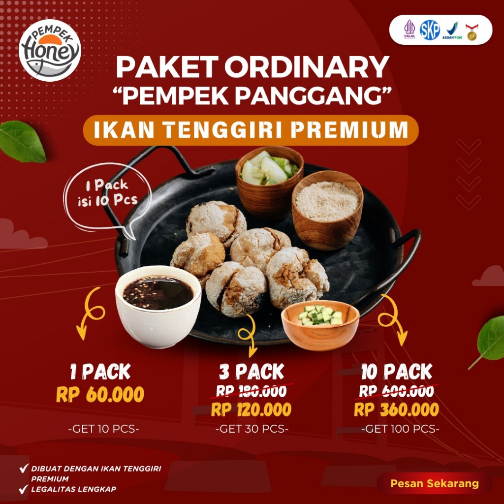 

Pempek Panggang Ordinary Spesial 3 Pack