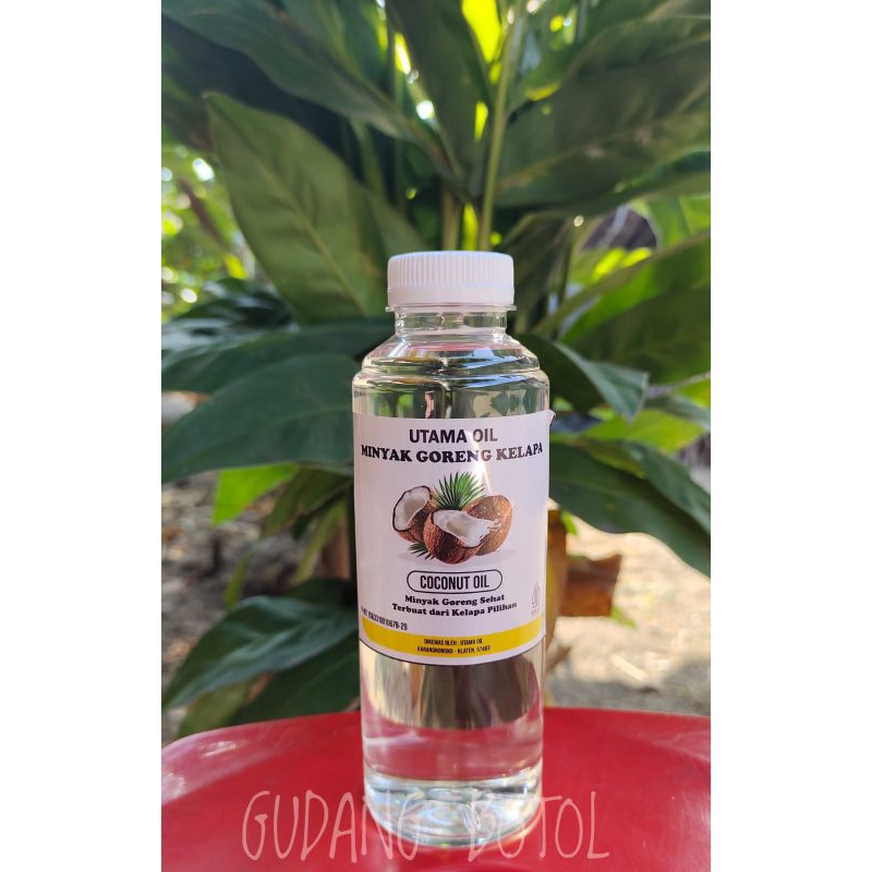 

Minyak goreng kelapa sehat non kolesterol kualitas premium 100% murni volume 250 ml