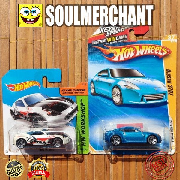 HOTWHEELS NISSAN 370Z 2010 BIRU 2014 PUTIH MERAH - SHORT CARD GREDDY SKYLINE R32 R33 R34 GT-R 240Z
