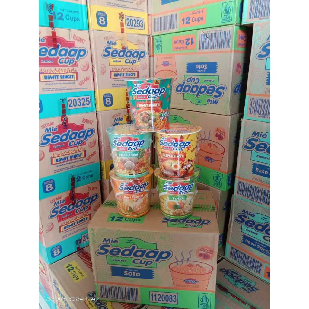 

MIE SEDAAP INSTANT CUP / MIE CUP INSTANT SEDAAP