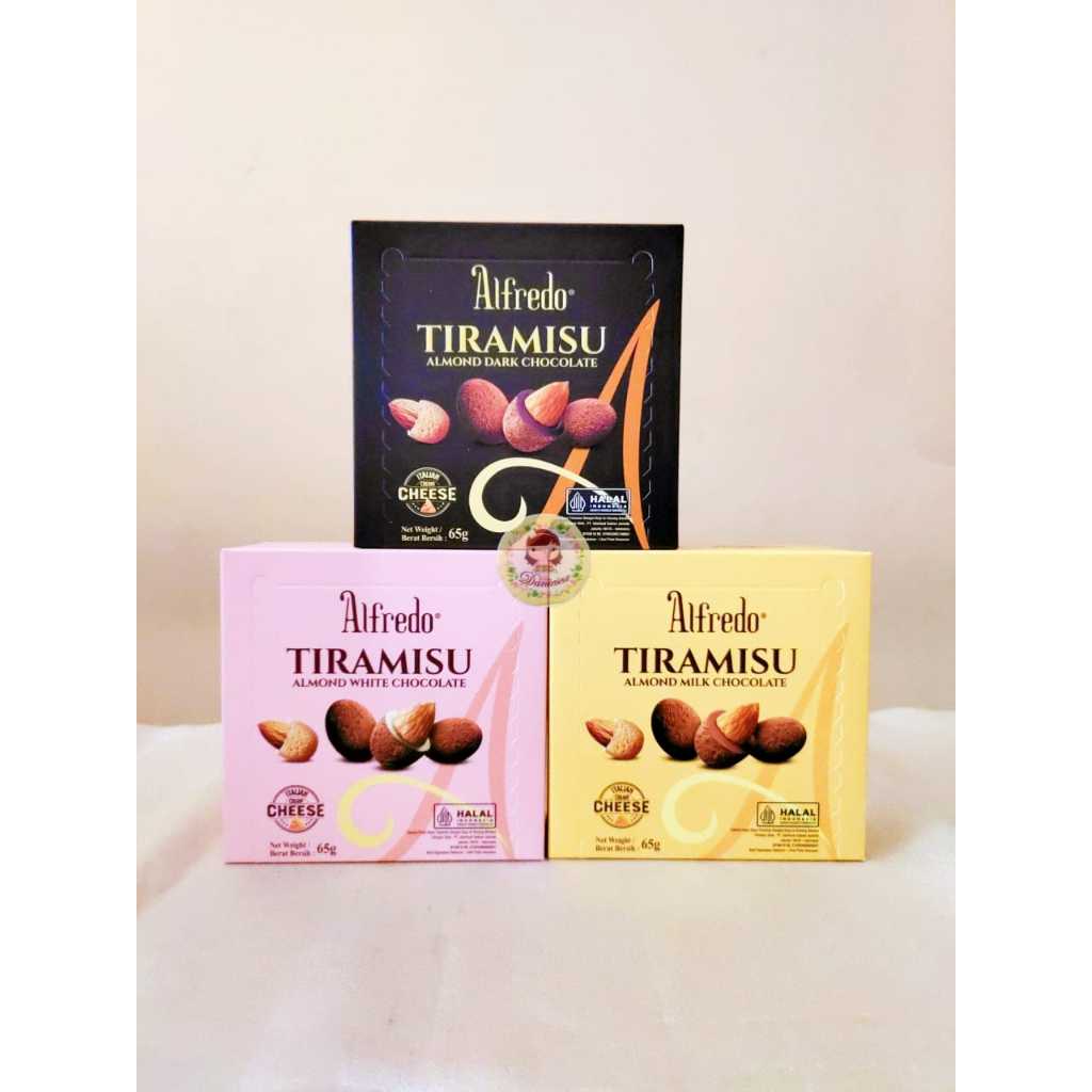 

.Coklat Import I 65 gr Alfredo Tiramisu Almond Milk White Dark Chocolate Italian Cream Cheese ( DS Bgr )