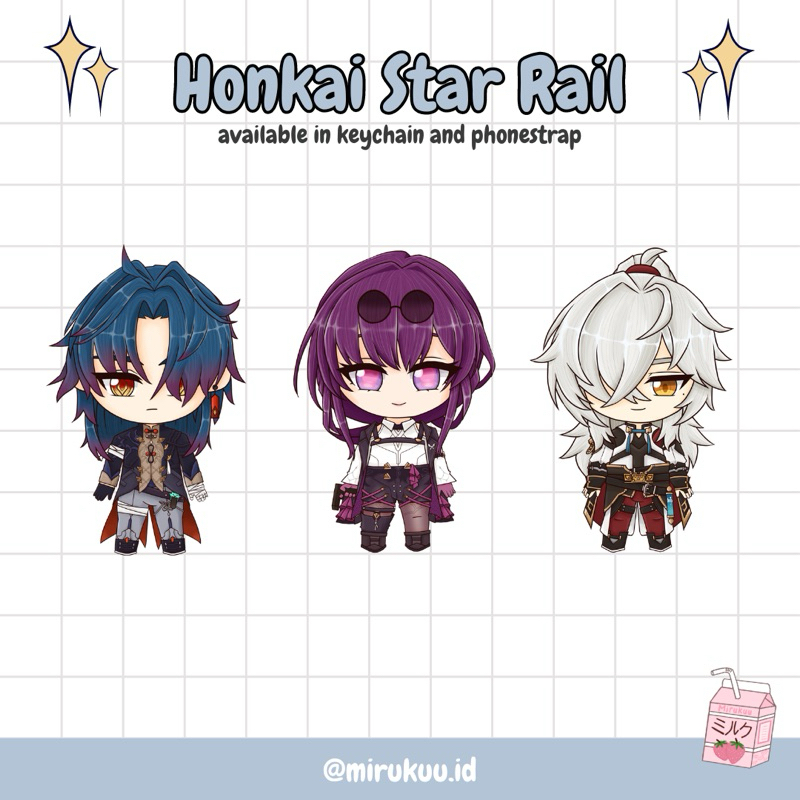 HSR keychain phonestrap(Honkai Star Rail)