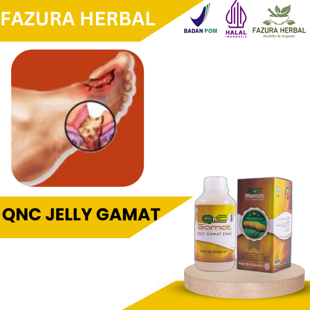 QnC Jelly Gamat - Obat Infeksi Tulang, Obat Patah Tulang, Obat Osteomielitis, Obat Tulang Bengkak