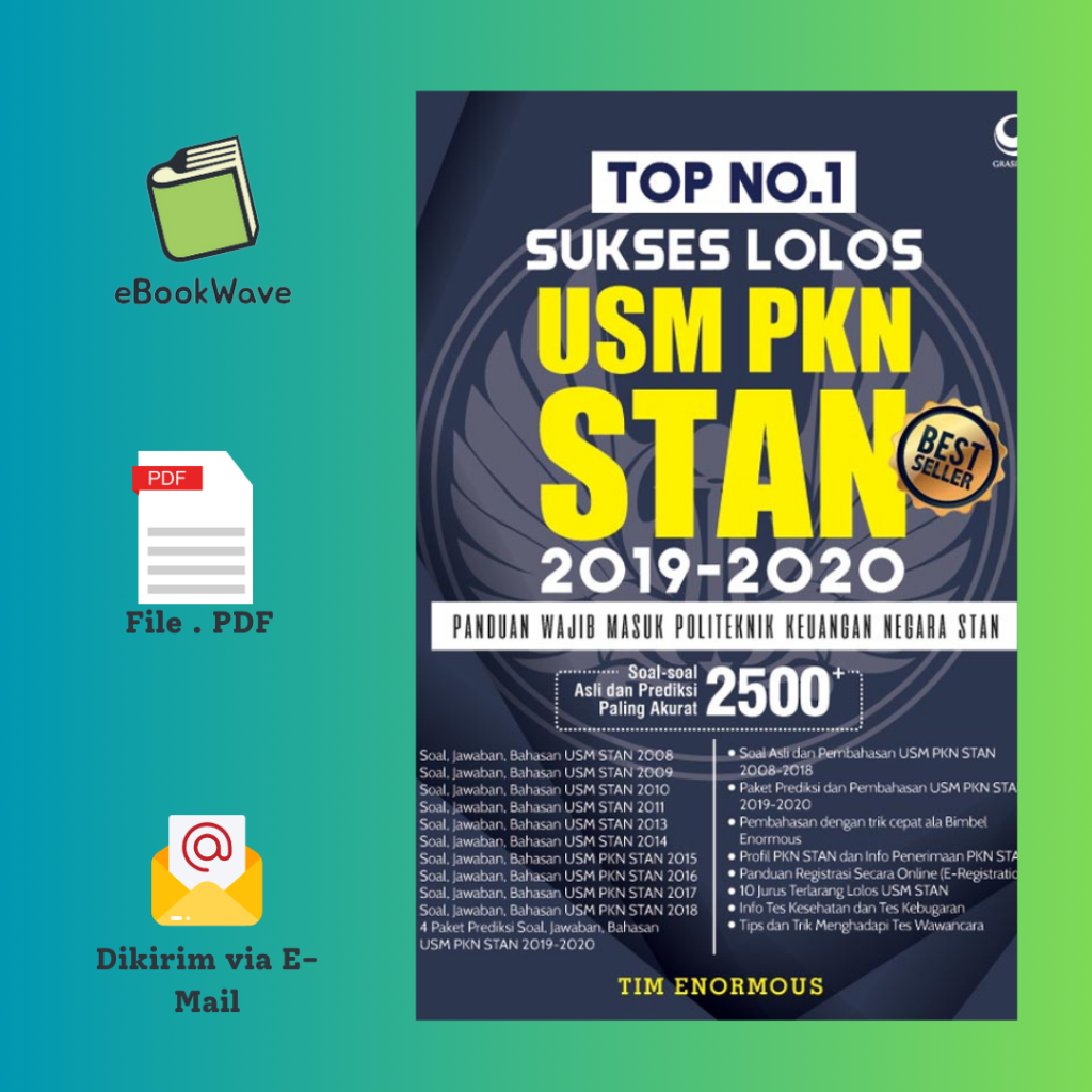 

Top No 1 Sukses Lolos Usm Pkn Stan 2019 Book BEST SELLER (Bahasa Indonesia)