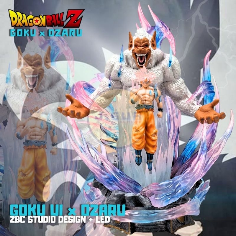 Action Figure Super Saiyan Goku Ozaru Oozaru Statue Dragonball DBZ UI Recast LED ZBC Studio Ft. Hano