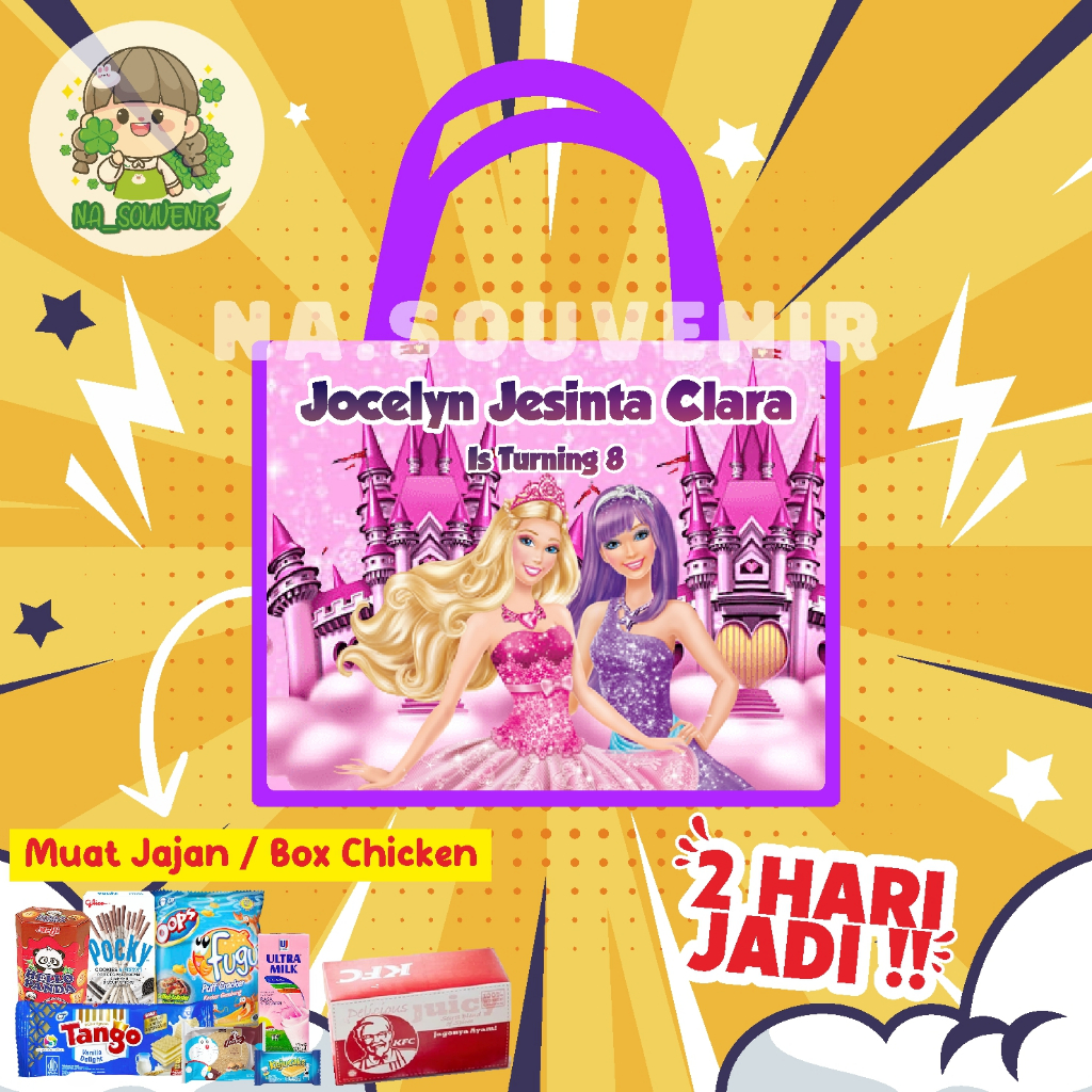 

Tas Ultah Terlaris/Goodie bag ultah/Tas ulang tahun/Tas Ultah tema