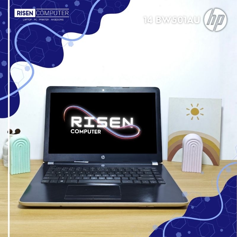 Second LAPTOP HP 14-BW501AU AMD A4 9120 RAM 4GB SSD 128GB Notebook 14inch Seken Bekas