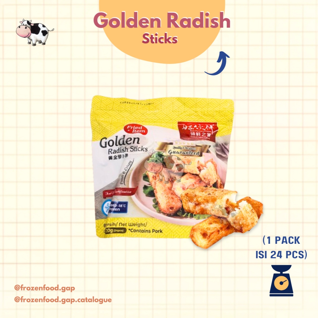 

GOLDEN RADISH STICKS 24 PCS | FROZENFOODGAP