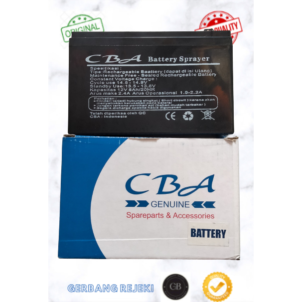 SPAREPART AKI BATERAI CBA BATTERY SPRAYER ELEKTRIK CBA GENUINE