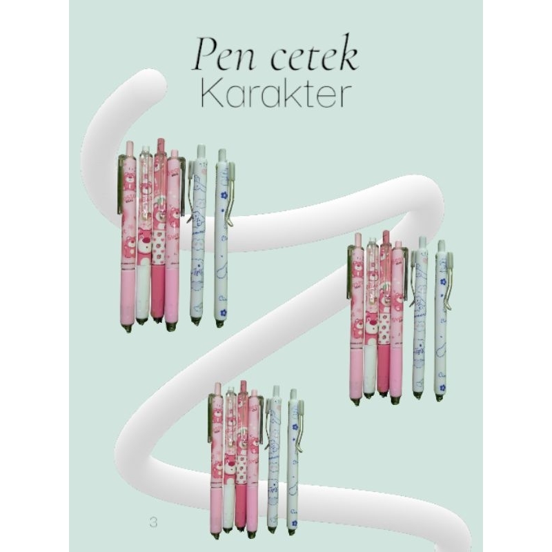 

[nazea stuf] Pen cetek murah pen cetek karakter bolpen lotso