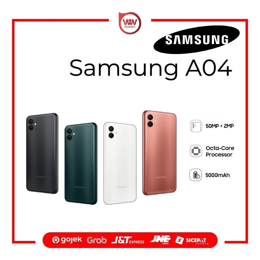 Hp Samsung A04 Ram 3GB Internal 32GB Garansi Resmi