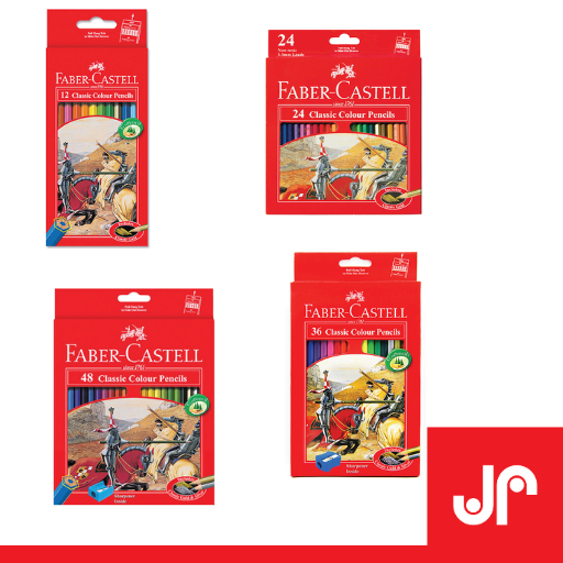 

FABER CASTELL PENSIL WARNA CLASSIC 12 , 24 , 36 , 48 WARNA COLOURS PENCIL