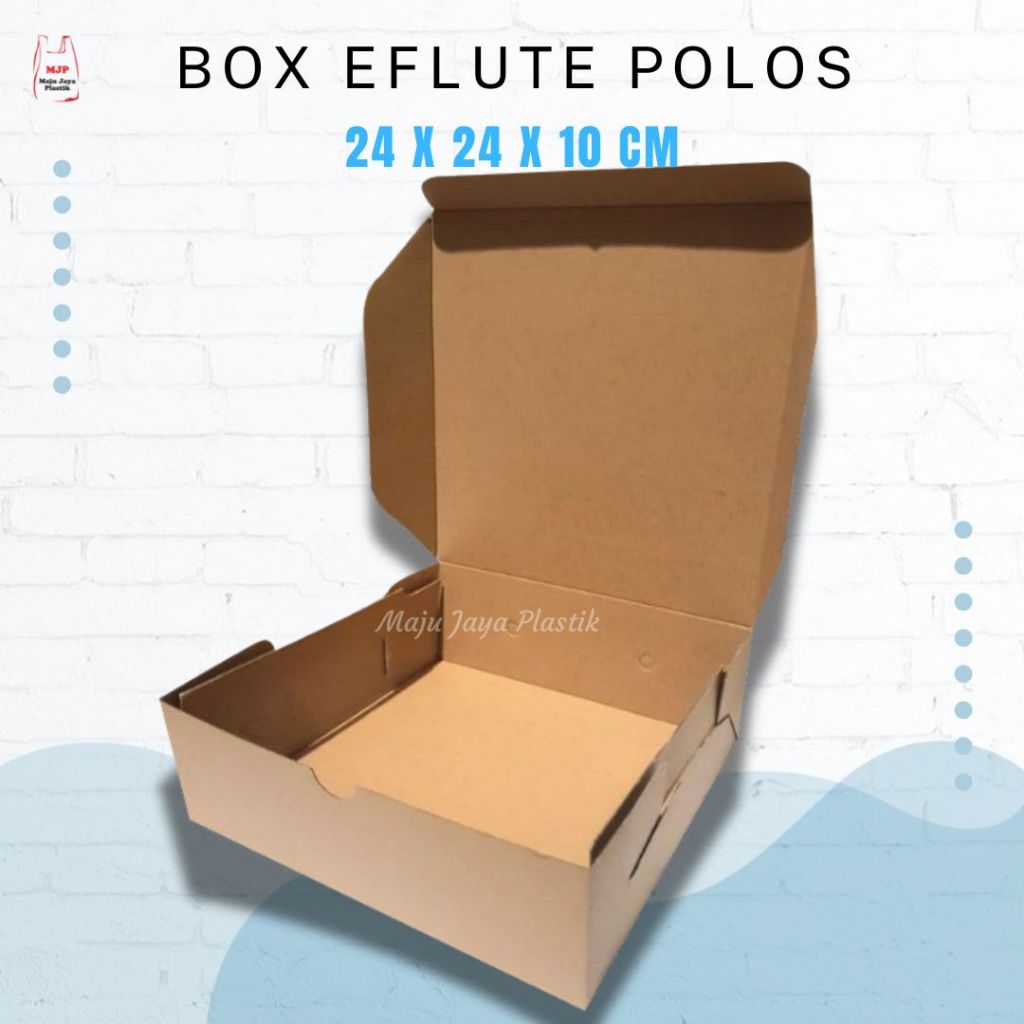 

Dus Box Hampers 24x24x10 cm EFLUTE POLOS Packaging Olshop Sovenir Kotak Kado Snack