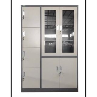 Lemari Besi Kombinasi Loker / Lemari Besi 3 Pintu Loker / Lemari Kantor 3 Pintu + Loker / Lemari Ars