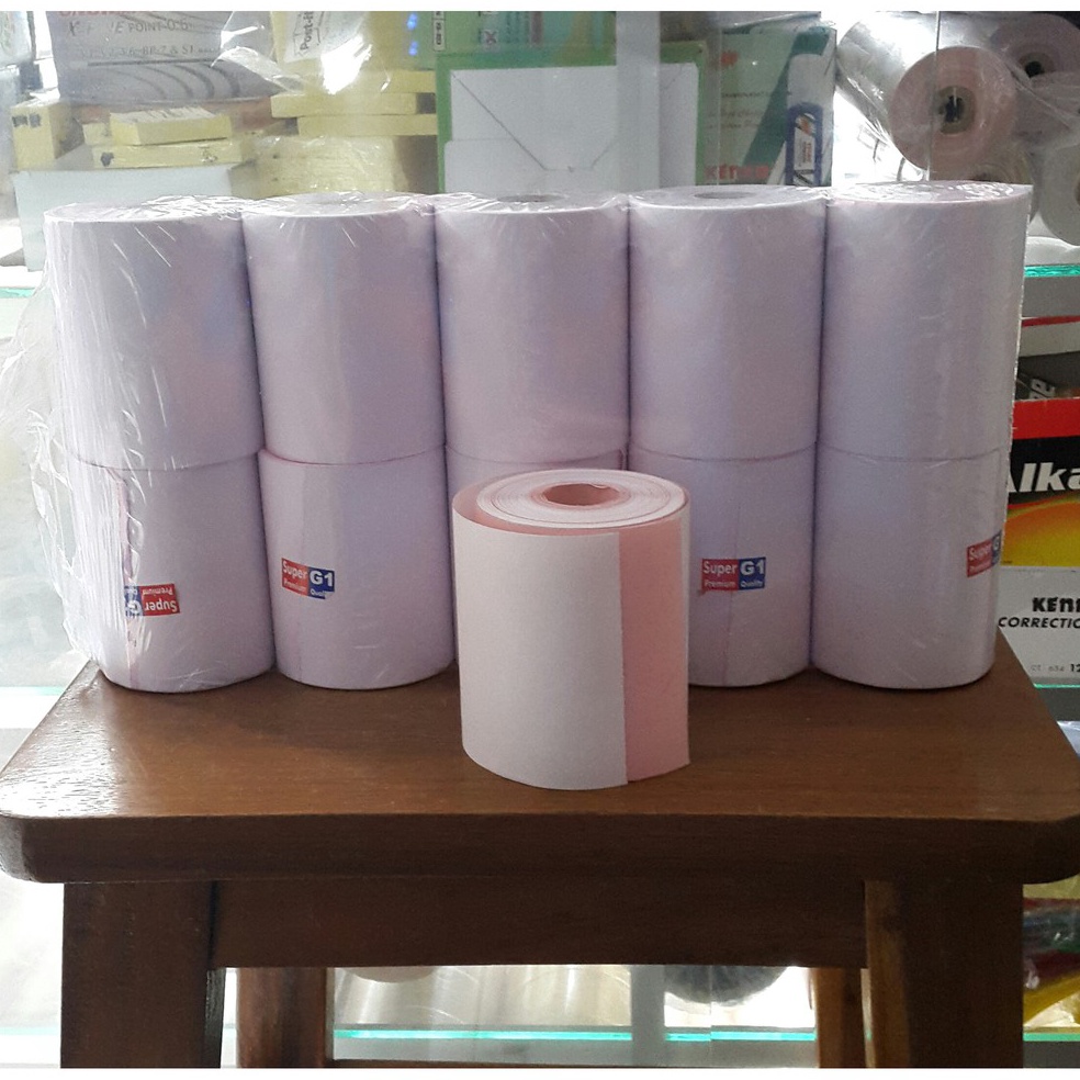 

9PSBT4456 Kertas struk kasirthermal paperkertas struk thermalroller kasir 6 x 75 2 ply 1 rollpack