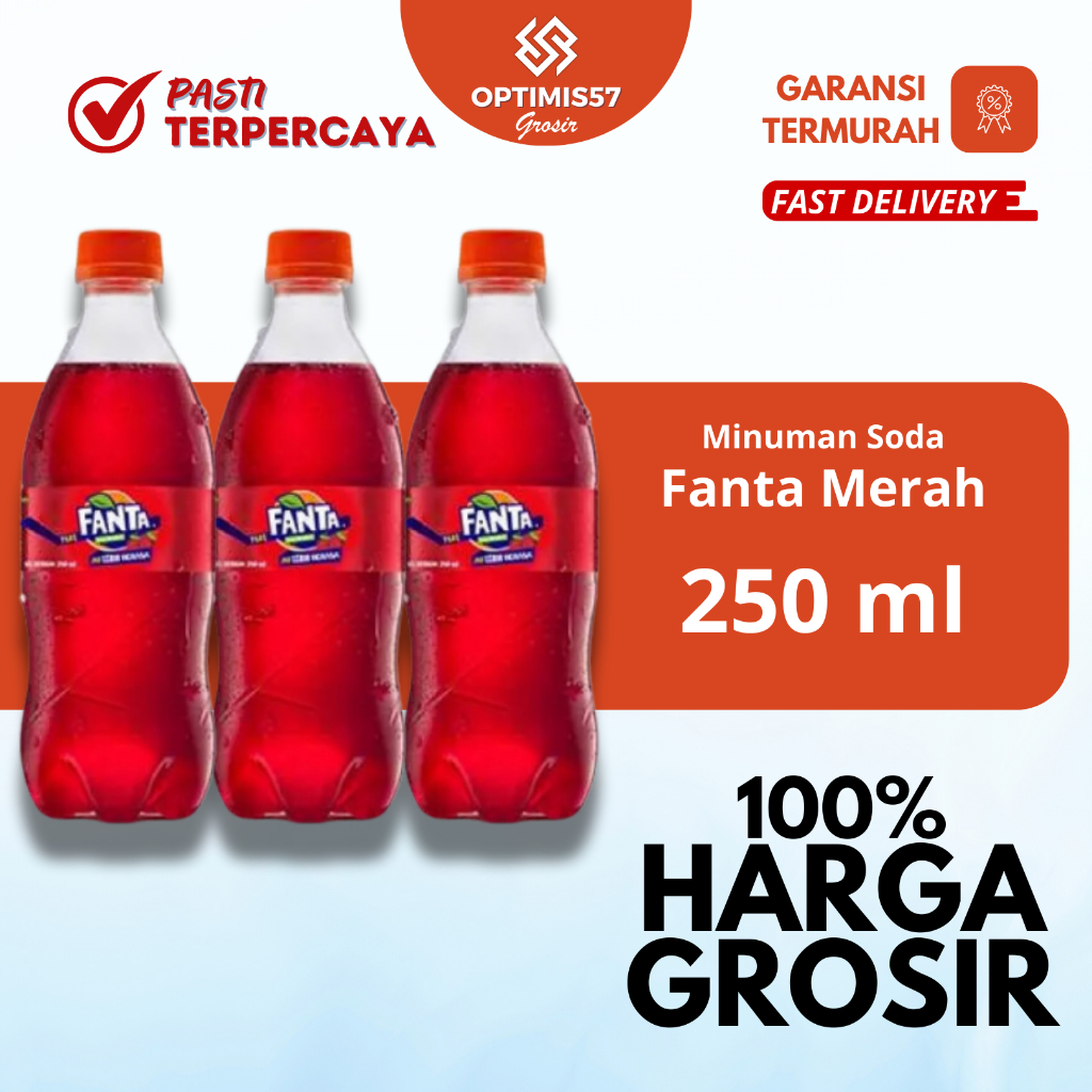 

Fanta Merah 250ml | Minuman Soda Fanta Merah Grosir Termurah 12pcs OPT11071