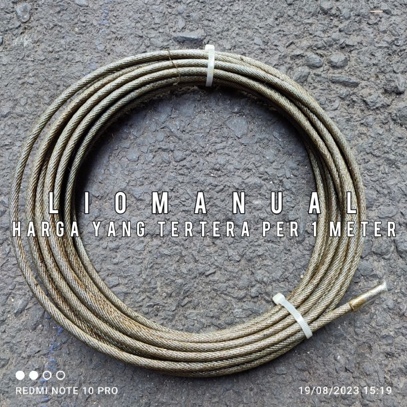 6 mm Tali kawat seling NR anti rotasi untuk  lift hoist crane flying fox