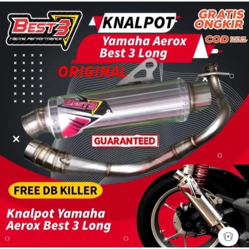 Knalpot Best3 Original Nmax Old Aerox Old Adv Inlet 38 50 Original Racing Best3
