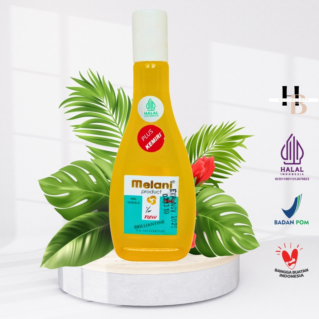 713PY Melani Hair Oil Kuning Botol Plastik 100 ml