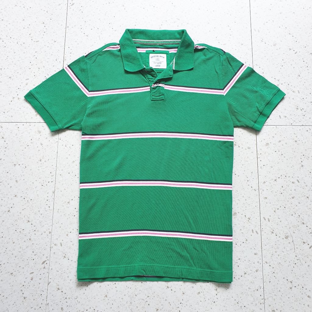Baju Kaos Polo Unlqlo x Original Wash / Size S sd M - LD 51 cm / Bekas - Second - Preloved