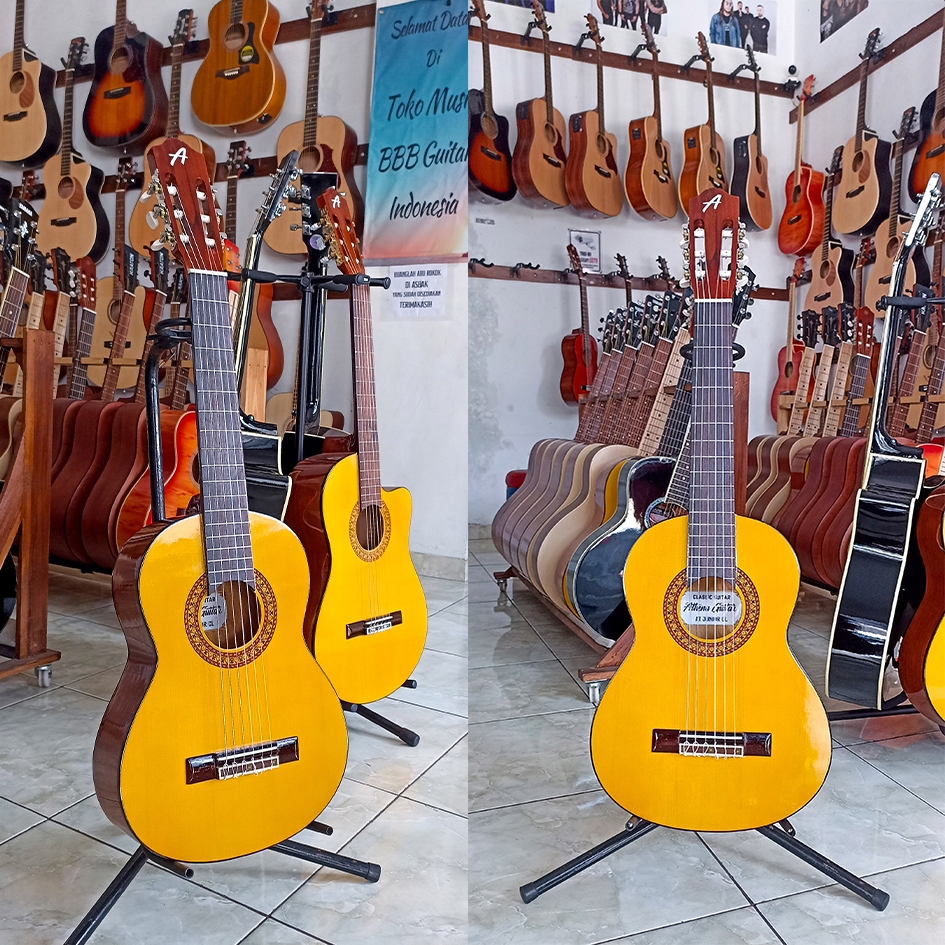 ORIGINAL CLASSIC NYLON GITAR ATHENA KLASIK ORIGINAL GITAR TRAVEL SIZE GITAR JUNIOR GITAR MINI GITAR